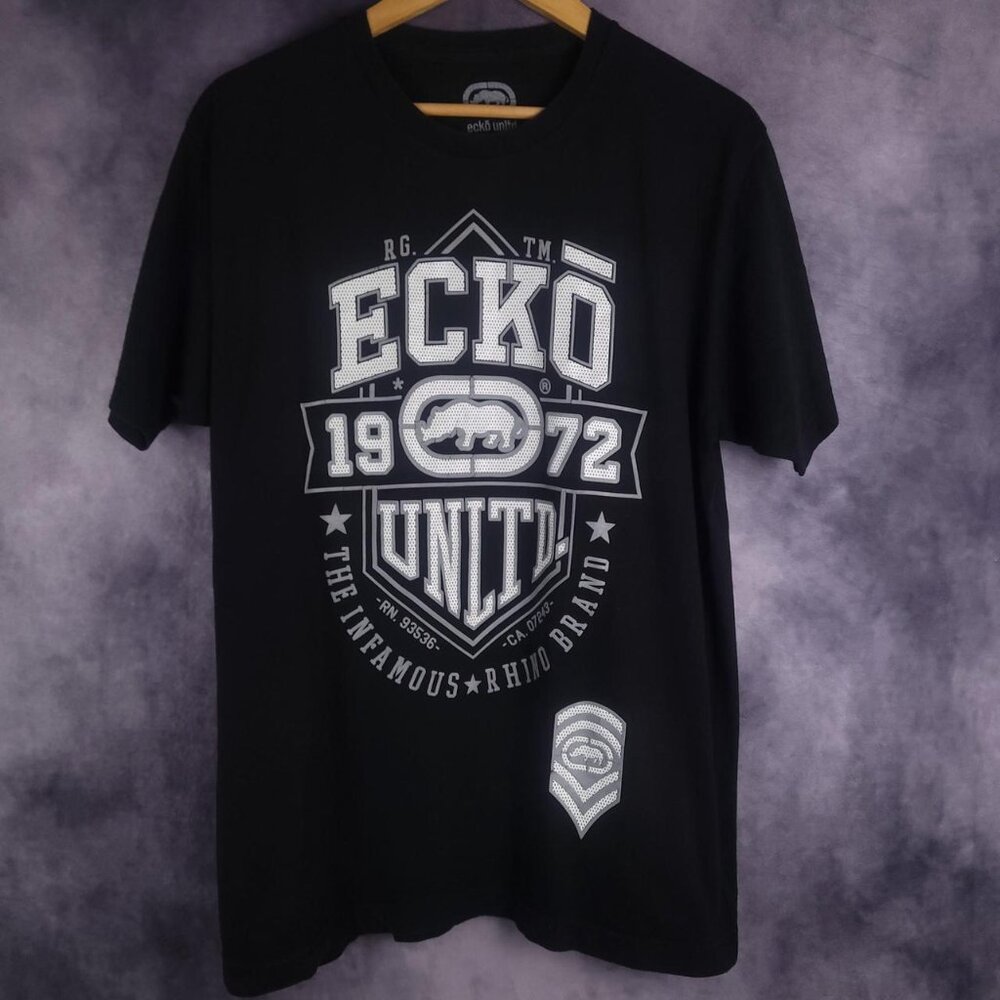 Ecko Unltd Unlimited Infamous Rhino Brand Y2K  style shirt
